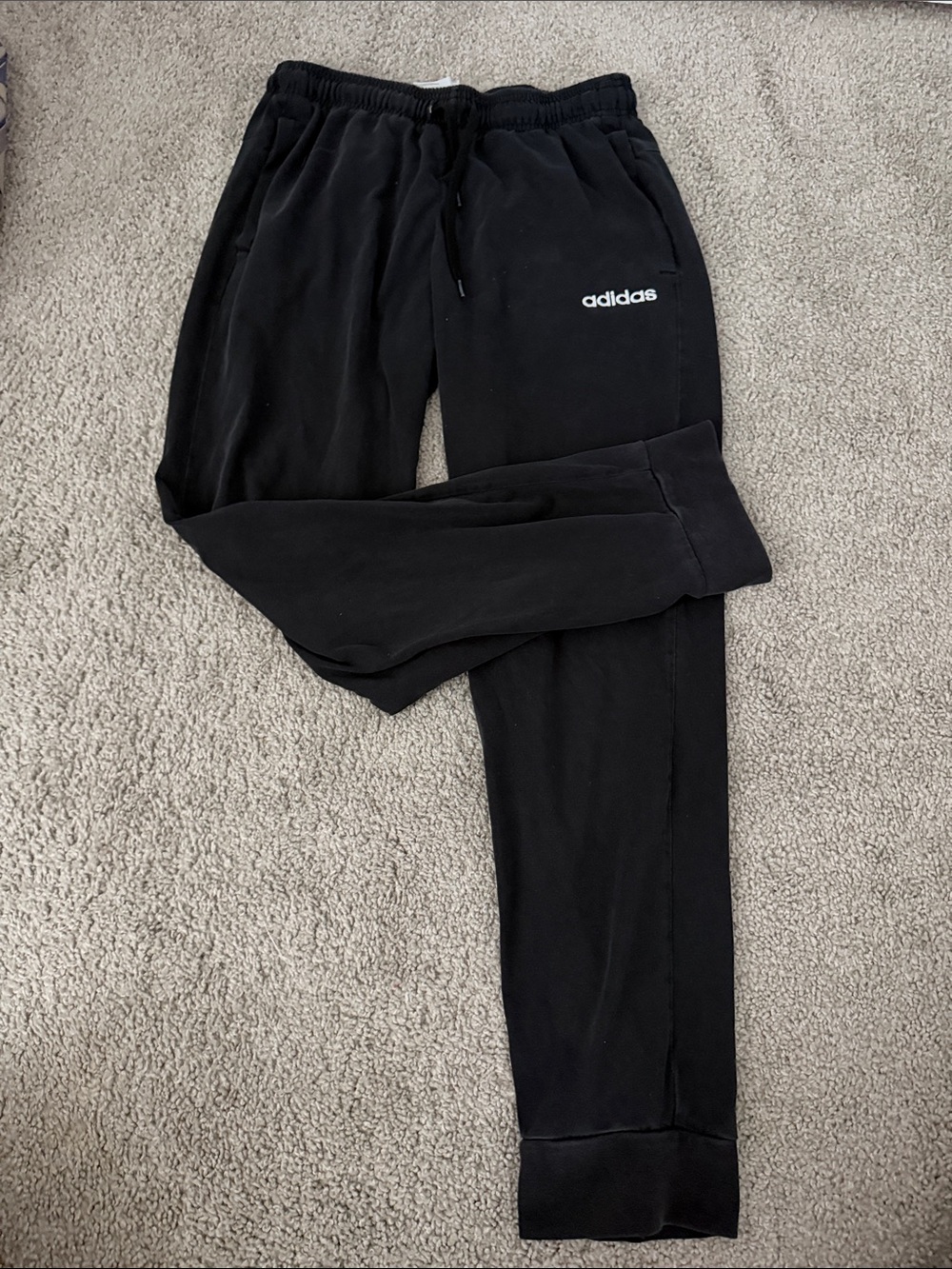 adidas Black Drawstring Jogger Pants